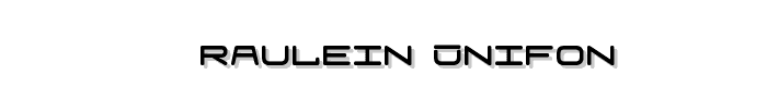 Fraulein Unifon font